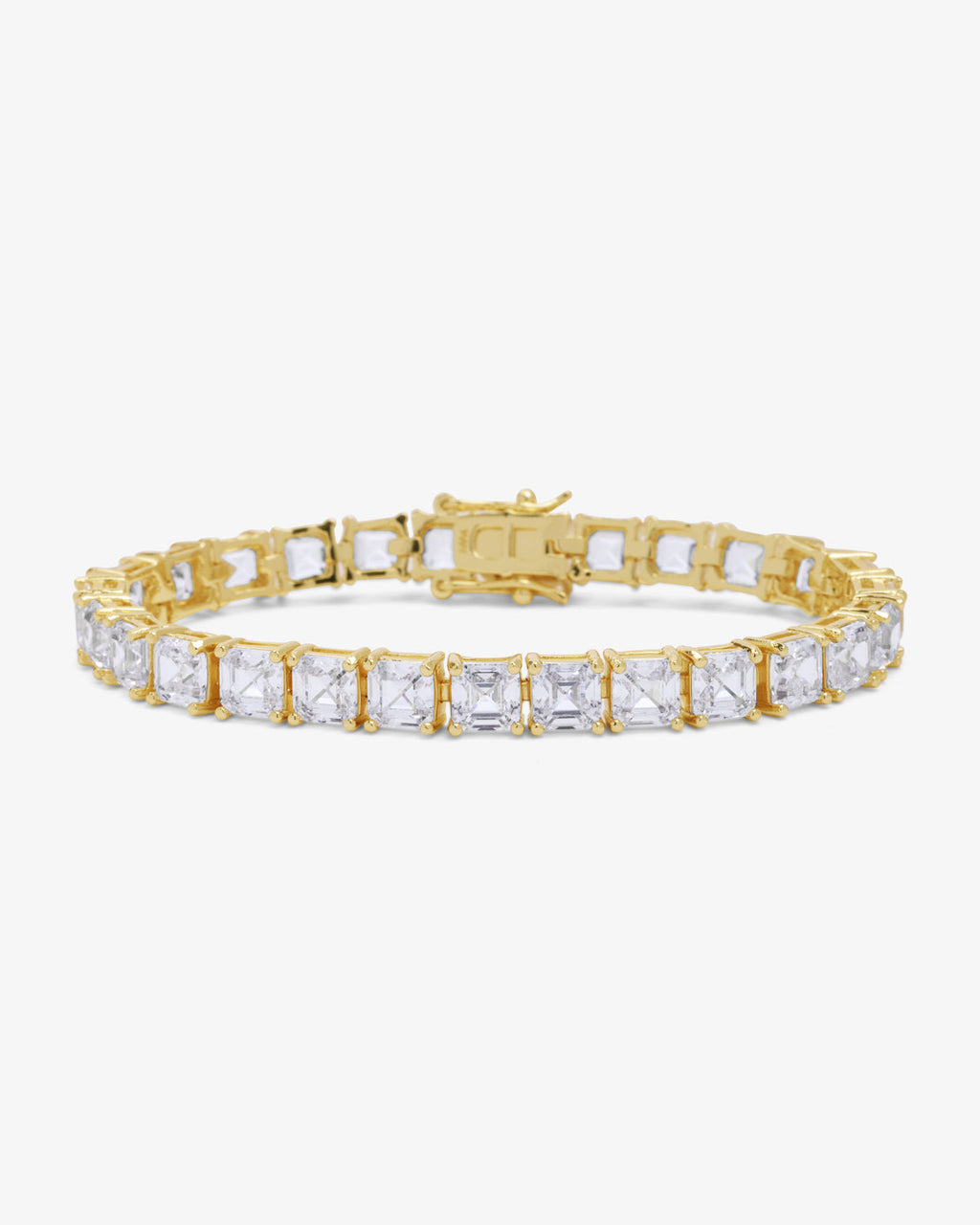 The Queen's Tennis Bracelet - Gold|White Diamondettes