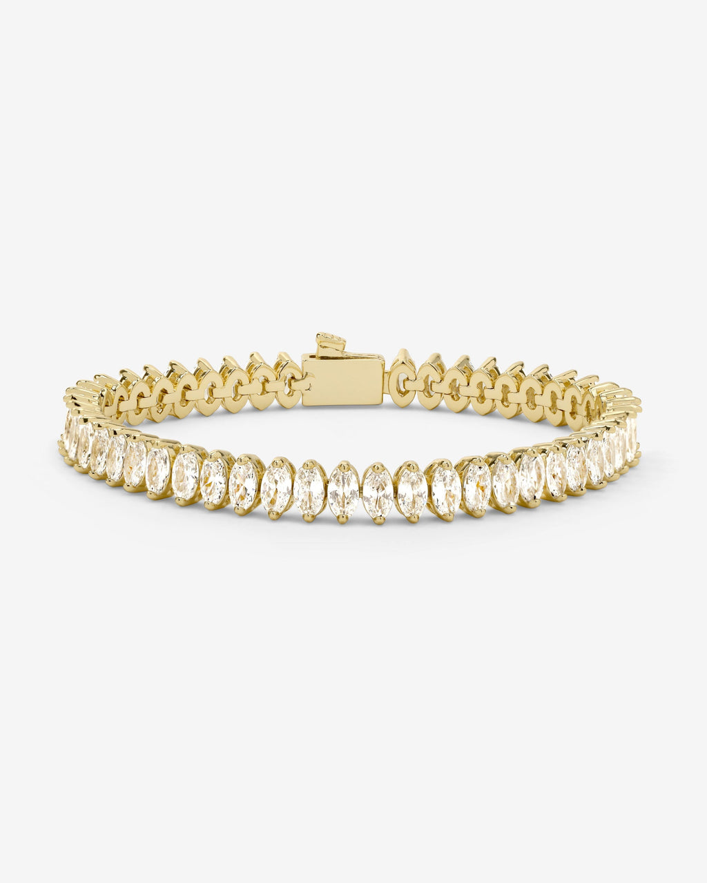Baby "She's So Fine" Tennis Bracelet - Gold|White Diamondettes