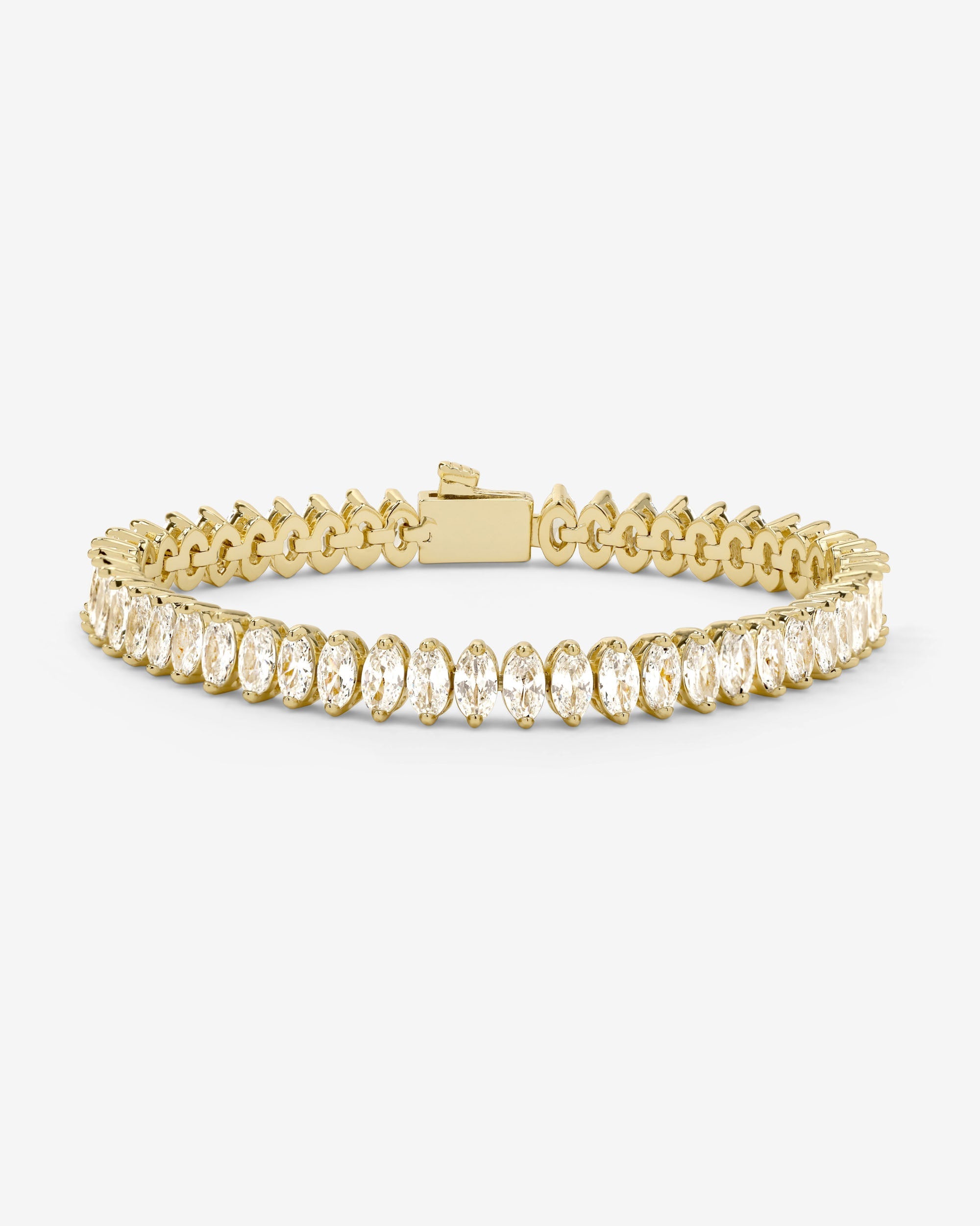 Baby "She's So Fine" Tennis Bracelet - Gold|White Diamondettes