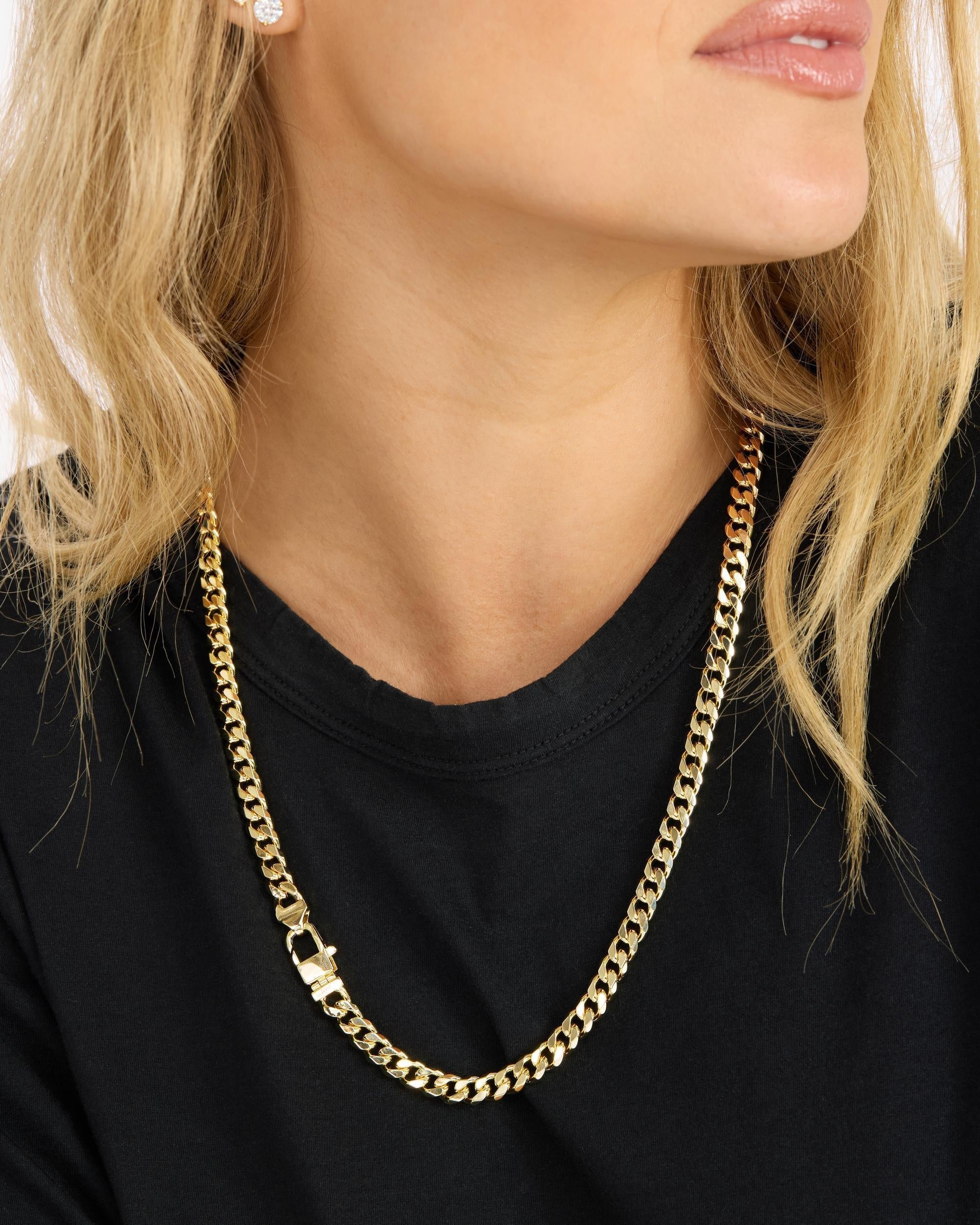 Julian Cuban Chain Necklace 6.8mm - Gold